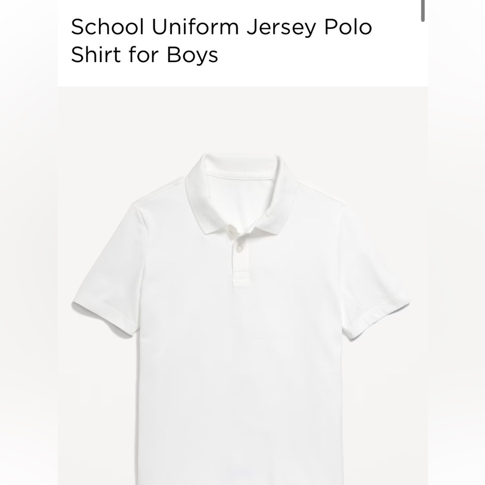 Pack of 3 white polo shirts. Size 14-16. Brand new.